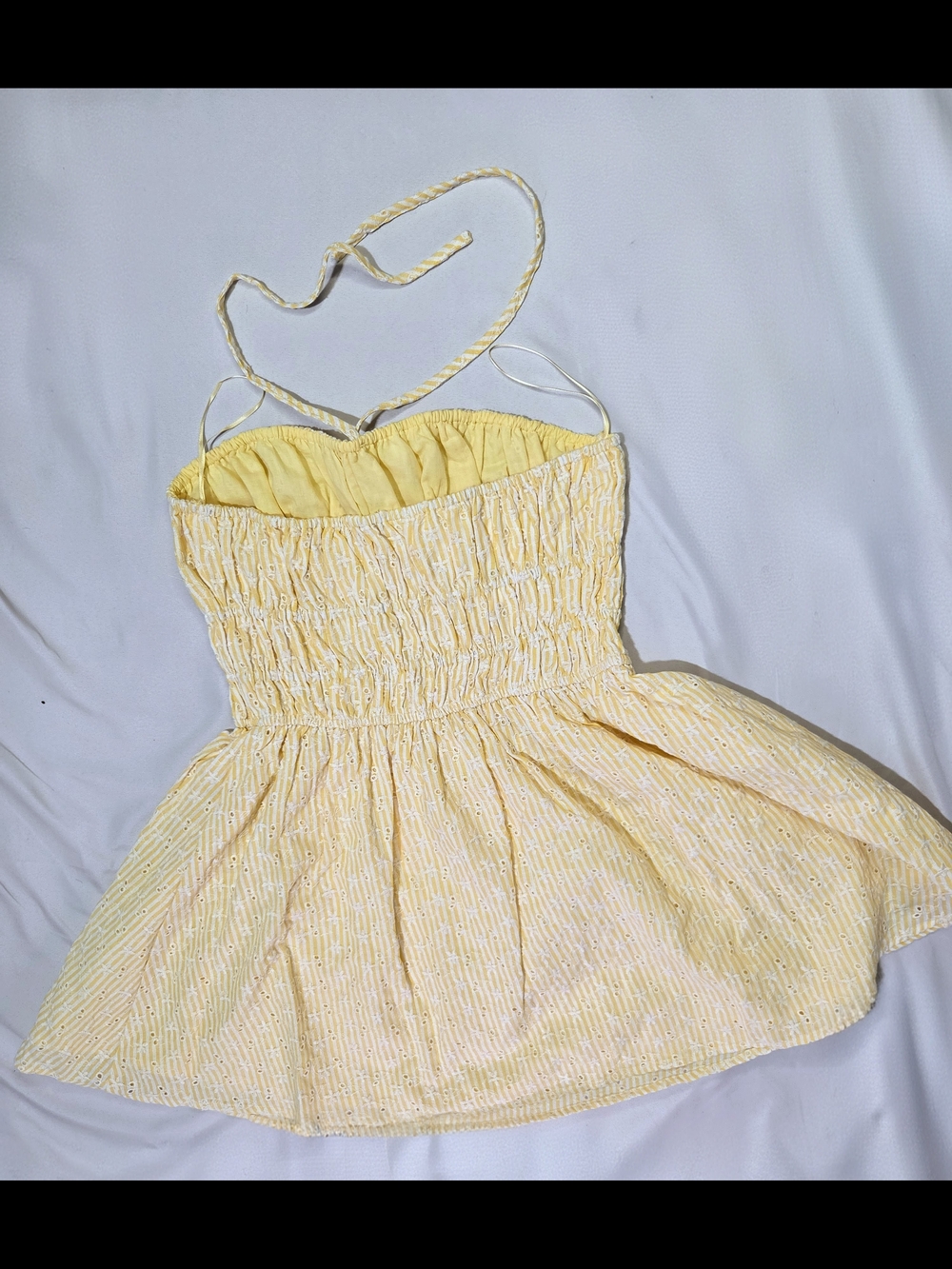 Lemoncello Strapless Mini Dress. - Picture 6 of 9
